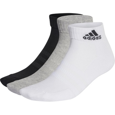 adidas Юношески чорапи Adidas Cushioned Sportswear Ankle Socks 3 Pair Juniors - MegGreyHtr