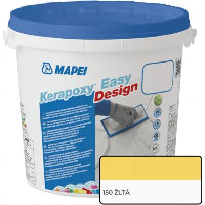 Mapei KERAPOXY EASY DESIGN epoxidová škárovacia hmota, žltá 3 kg žltá 5KB015003