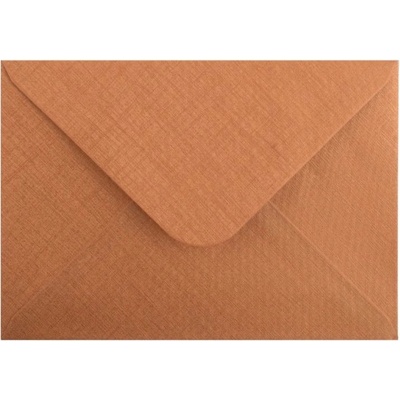 Obálka C6 112x158 mm metal.s ražbou, Oranžová