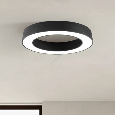 Ondaluce - димируемо LED таванно осветително тяло GLOBUS LED/80W/230V Ø 100 cm черно (OND0114)