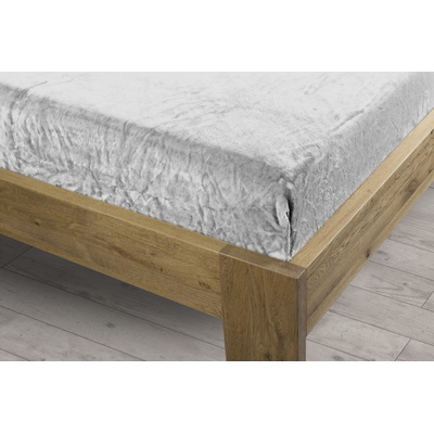 Homeville prostěradlo mikroplyš světle šedé 90x200