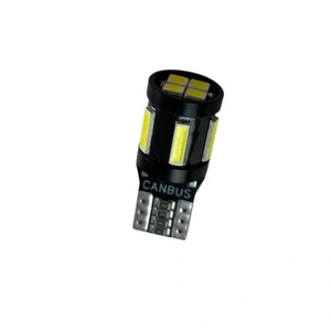 CarMart Лед крушка тип Т10 с 5 SMD 7020 + 4 SMD отпред 3030 Canbus - 5000К