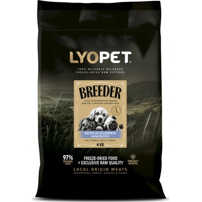 Lyopet Breeder Puppy Krůta mono se zeleninou 4 kg