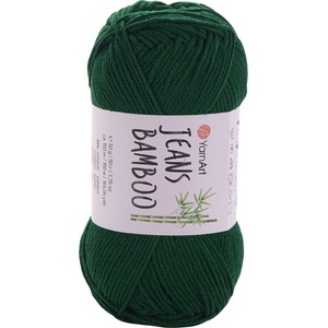 YARNART Jeans Bamboo 139 Dark Green Плетива прежда (Jeans Bamboo 139)