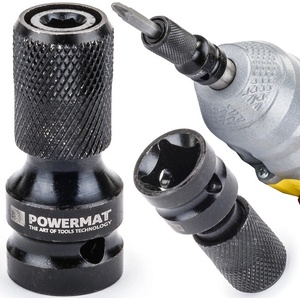 Powermat Ударен адаптер за ключ преход от 1/2" квадрат към 1/4" hex 41864 (pm0750)