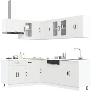vidaXL Комплект кухненски шкафове от 11 части Kalmar, инженерно дърво (3314881)