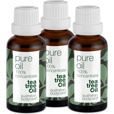 Australian Bodycare Koncentrovaný Tea Tree Oil na kožní problémy 3x30 ml.
