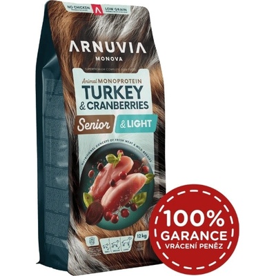 Arnuvia Monova Senior & Light Turkey & Cranberries 12 kg