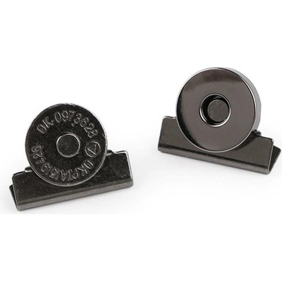 Magnetické zapínání Ø15 mm nikl černý 10 ks