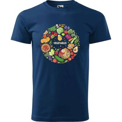 Dobrý Triko pánské tričko Vegetables Půlnoční modrá