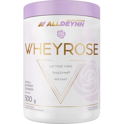 ALLNUTRITION AllDeynn | WheyRose - Lactose Free Protein with DigeZyme [500 грама] Vanilla Blueberry Cranberry