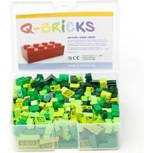 Q-Bricks ZELENÝ MIX 300 ks