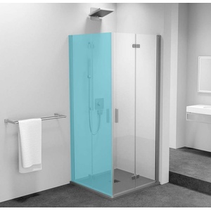 POLYSAN Zoom Line - Сгъваема душ врата 70x200 cm, дясна, Antidrop, прозрачно стъкло/хром ZL4715R (ZL4715R)