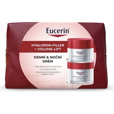 Eucerin Hyaluron-Filler + Volume-Lift коледен подаръчен комплект за стягане и лифтинг на лицето