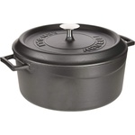 Pentole Agnelli ЧУГУНЕНА ТЕНДЖЕРА slow-cook 28cm 6, 7l ЧЕР (srp10428m)