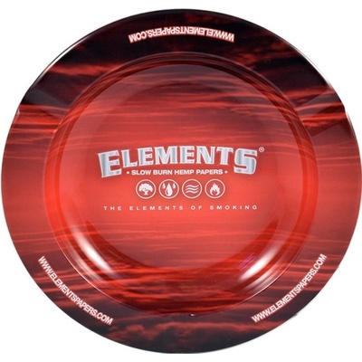 Elements Red kovový popolník