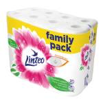 Linteo Тоалетна хартия Linteo, 2-слойна ролка, 19 м, 24 ролки
