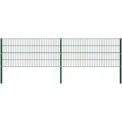 PLOT PANEL SE SLOUPEKAMI ŽELEZNÝ 3,4X 0,8M ZELENÝ