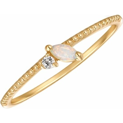 Eppi Zlatý prsten s opálem a safírem Mariana R46311