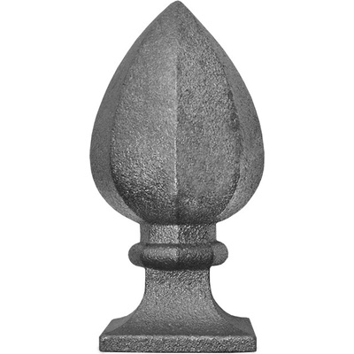 Šiška H = 155 mm, podstavec 80 x 80 mm, dutá