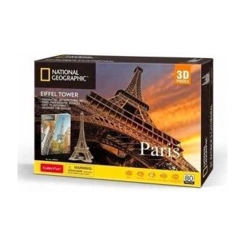 Lisciani 3D Puzzle National Geographic Paris Eiffel Tower 80 pieces