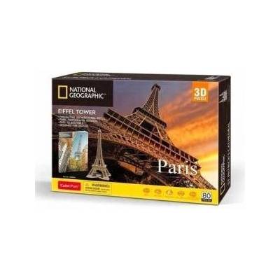 Lisciani 3D Puzzle National Geographic Paris Eiffel Tower 80 pieces