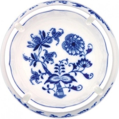 popelník Cibulák kulatý s výřezy 13 cm originální cibulákový porcelán Dubí cibulový vzor 1.jakost 10174