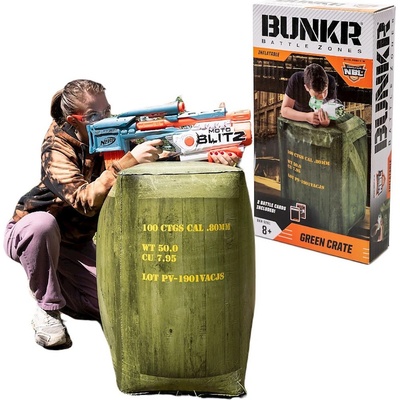 Export Bunkr Nafukovací překážka pro Nerf Zelený box 3261