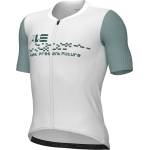 Alé Мъжка фланелка с къс ръкав за колоездене Alé PR-E Megabyte 2.0 S/S Jersey Cycling jersey - White - размер XXL (056-3945-0317)