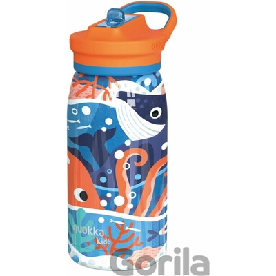 Quokka Nerezová termofľaša s náustkom Pop Kids Ocean 445 ml