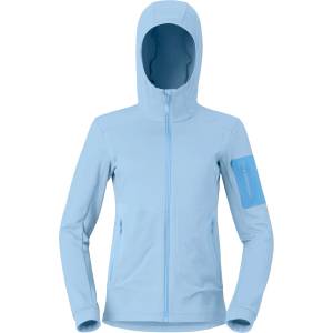 Norrøna Дамско поларено яке Norrøna Women's Falketind Warm2 Stretch Hood Fleece jacket - Cashmere Blue / Allure (105-5539-0612)