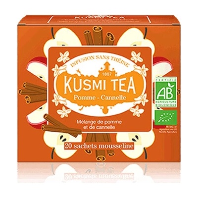 Kusmi Tea Jablko so škoricou Bio 20 vrecúškov