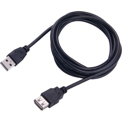 SBOX Кабел SBOX USB-1022, USB Type A(м) към USB Type A(ж), 2m, черен