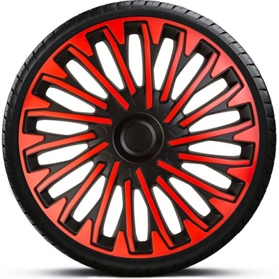 MEGA DRIVE Тасове за джанти 16" mega drive red-black cu inel negru soho (a16531k)