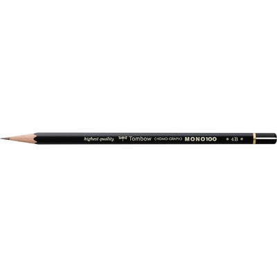 Tombow Молив MONO 100 4B (12) (MONO-100-4B)