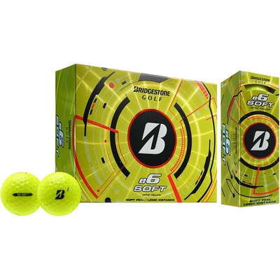 Bridgestone Golf e6 Soft žluté 12 ks