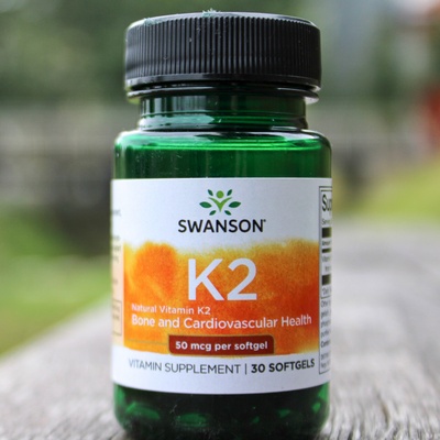 Swanson Vitamín K2 MK7 50 mcg 30 kapsúl