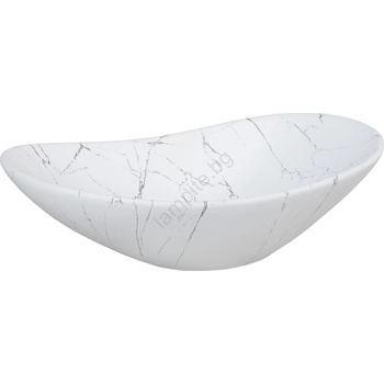 Comad UN-LENA-MW17 - Мивка за плот LENA 61, 5x36 см керамика/мат бял (CM0039)