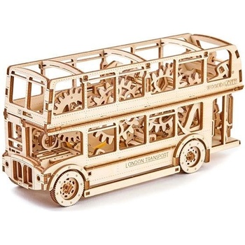 Wooden City 3D mechanické puzzle Londýnsky bus Double Decker 216 ks WR303