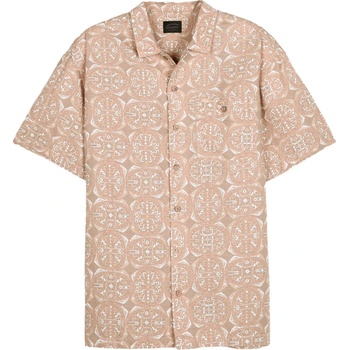 Oxbow Мъжка риза с копчета Oxbow Darts Short Sleeves Shirt - Tan (033-3022-0211)