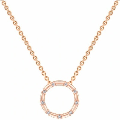 Eppi Stříbrný karma přívěsek s diamanty Heidi P41196