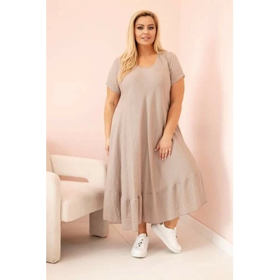 Kesi plus size 21682 béžová