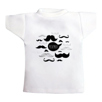 Tričko na láhev movember moustaches