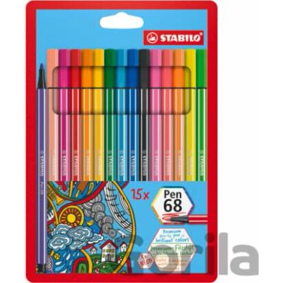 Stabilo Pen 68 15 ks neonová
