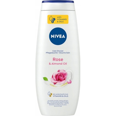 Nivea Rose & Almond Oil jemný sprchový krém 500 ml