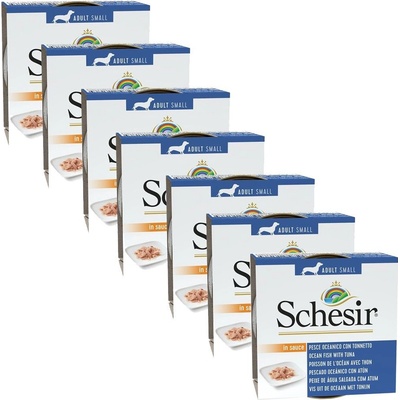 Schesir dog Adult Oceánske ryby a tuniak 7 x 85 g