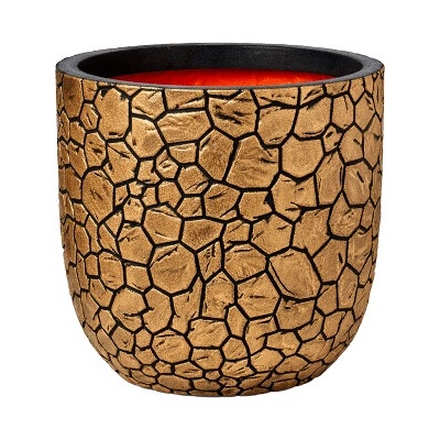 Capi Kvetináč Nature Clay ball zlatý 35x34 cm