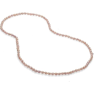 Swan Колие със сладководни бели оризови перли RICE67NP Swan