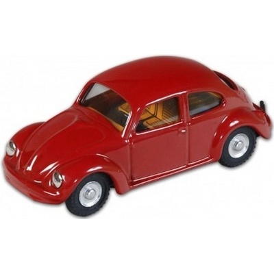 Kovap Auto VW brouk 1200 červený kov 11cm