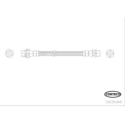 Brzdová hadica CORTECO 19036498